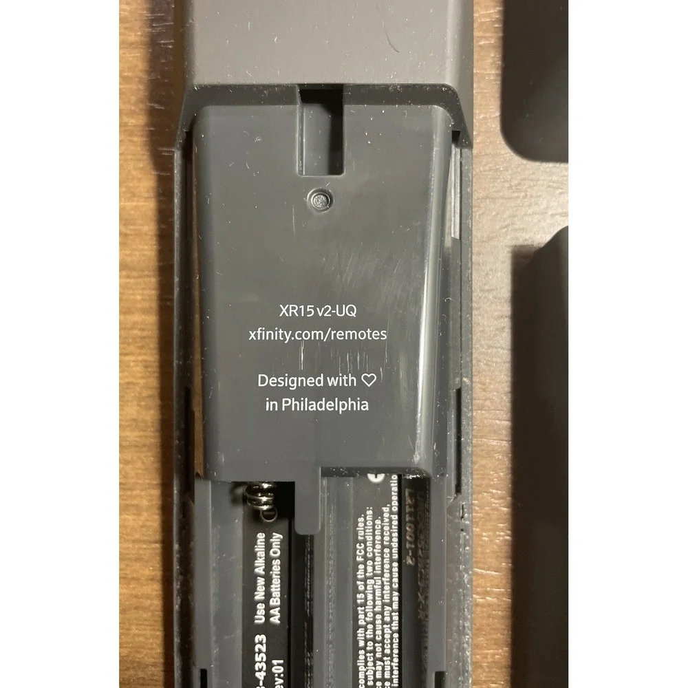 2 REMOTES Xfinity Comcast Remotes XR15- V2-UQ Xr15v2 Dark Gray